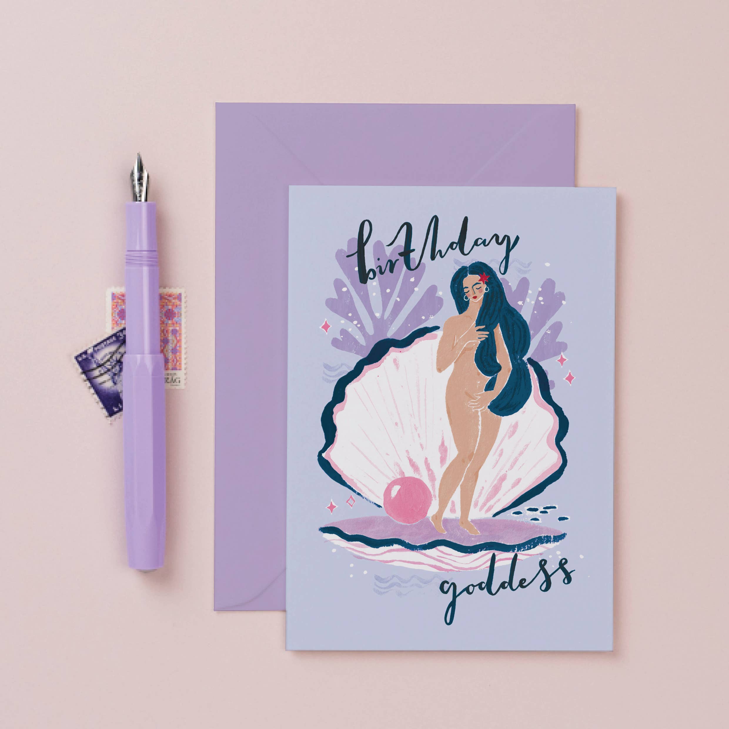 Birthday Goddess Greeting Card