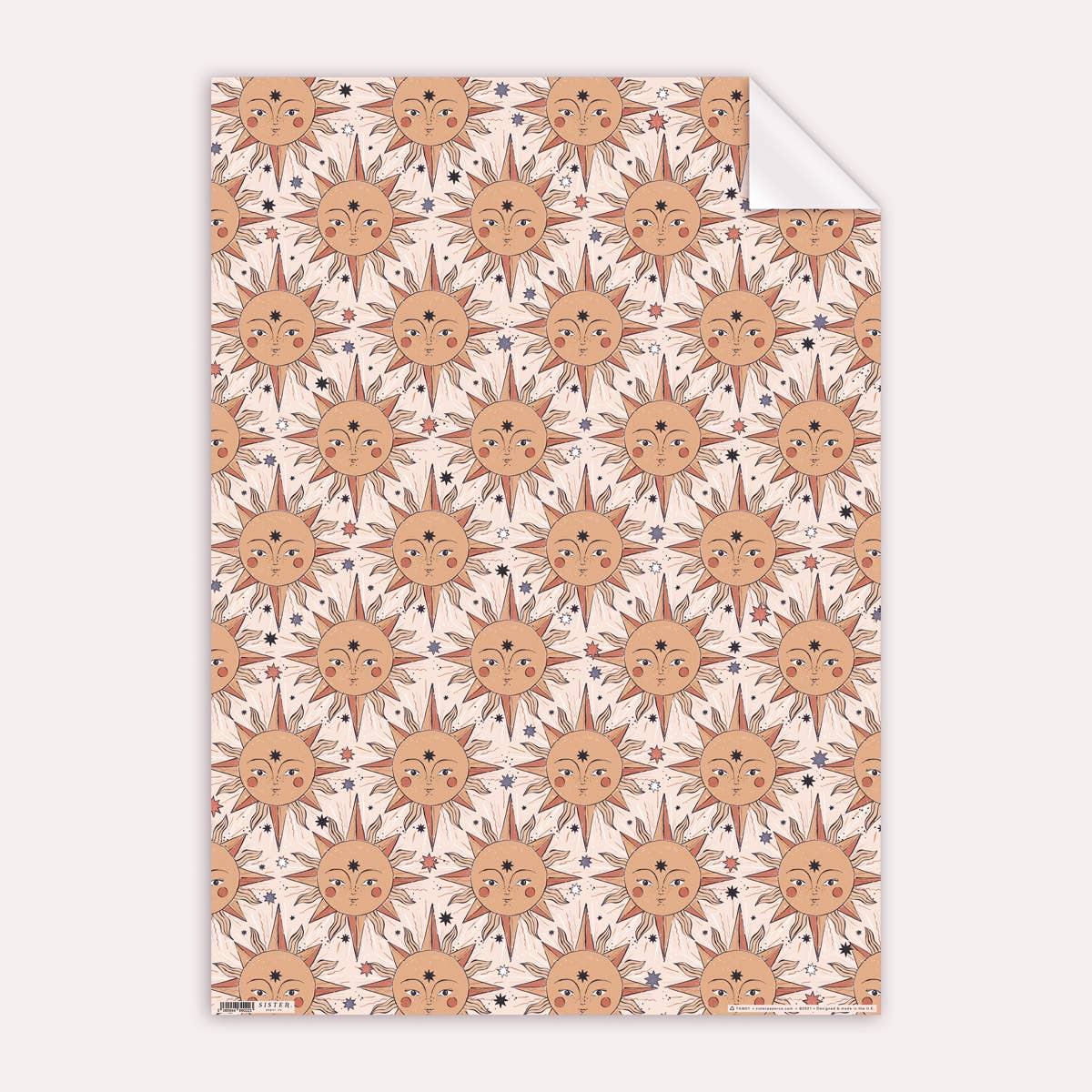 Tarot Sun Gift Wrap Sheet | Wrapping Paper | Craft Paper