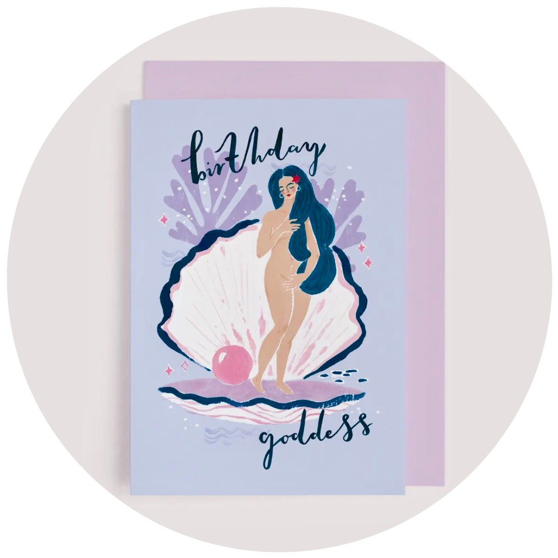 Birthday Goddess Greeting Card