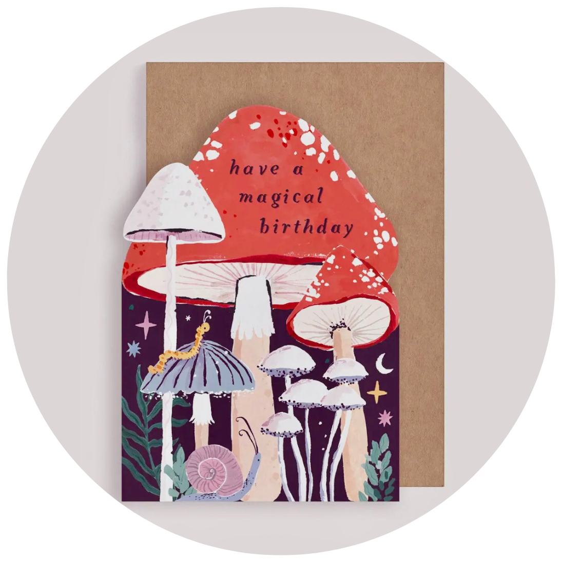 Mushroom Birthday Card | Magical Mushrooms Greeting Card