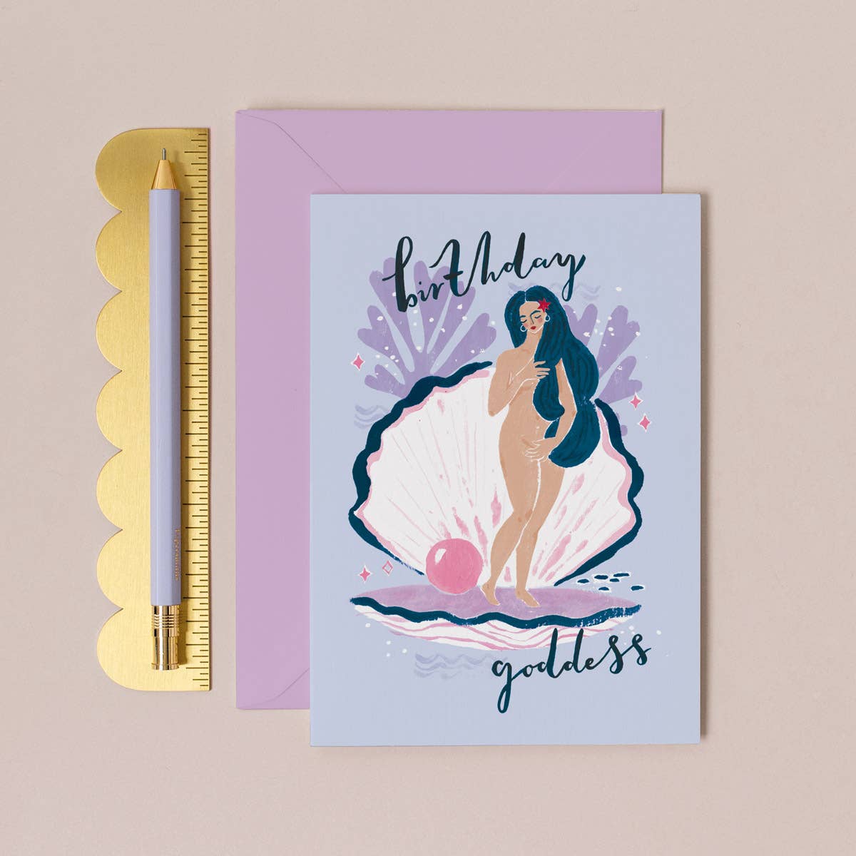 Birthday Goddess Greeting Card