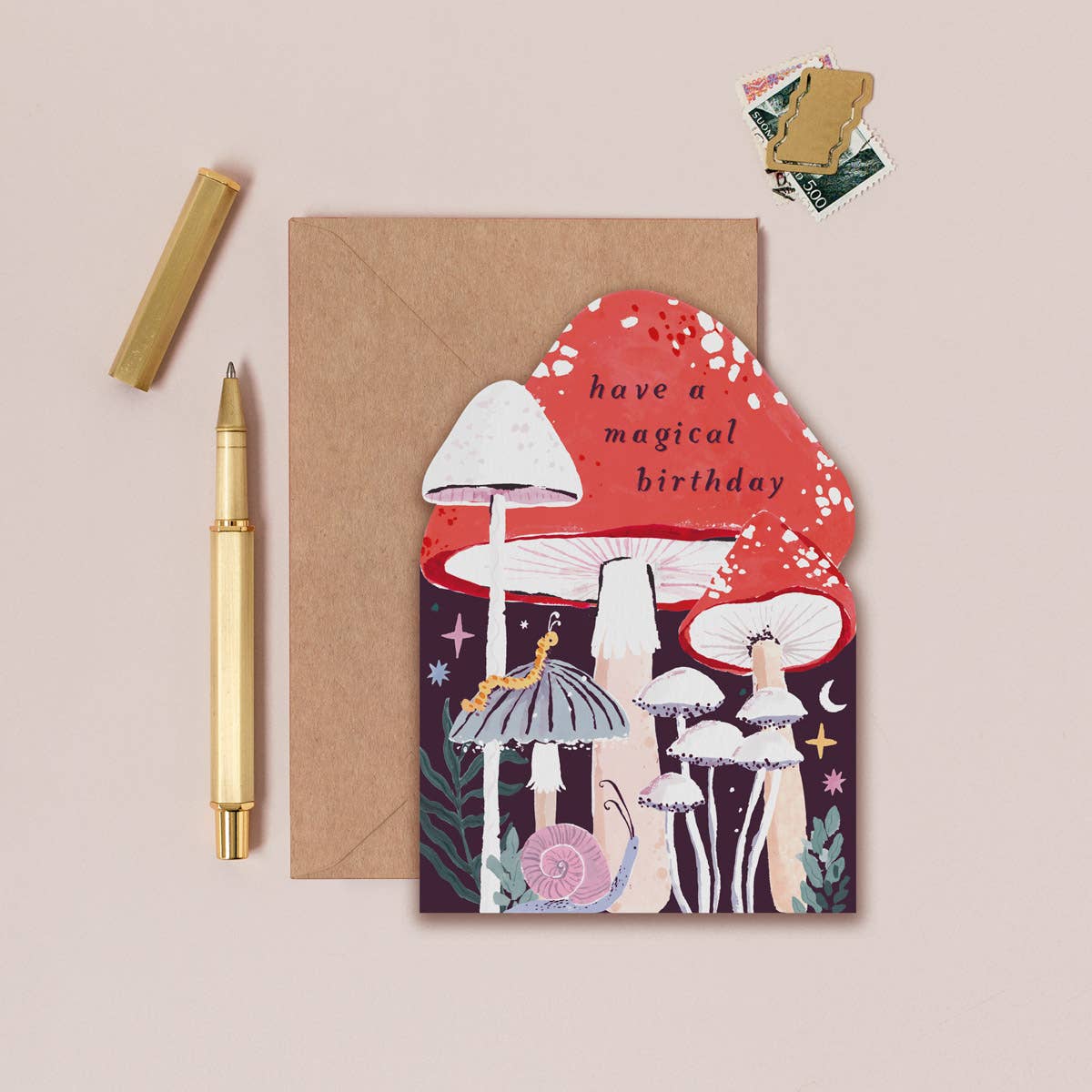 Mushroom Birthday Card | Magical Mushrooms Greeting Card