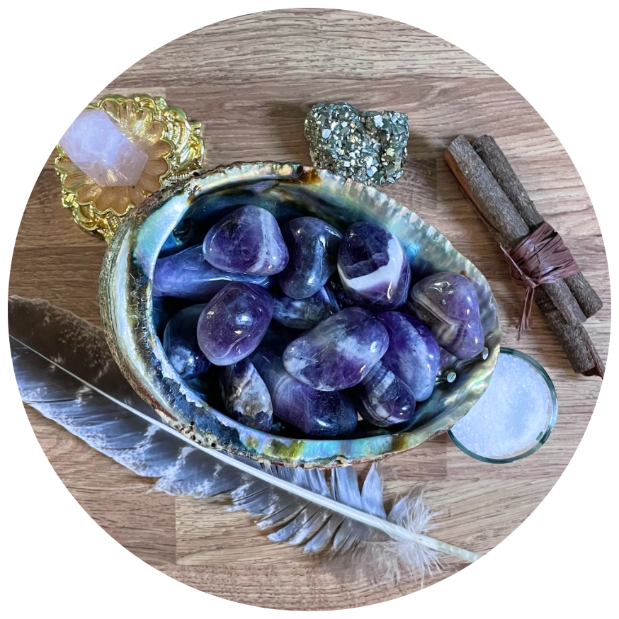 LARGE AMETHYST HEALING TUMBLESTONE